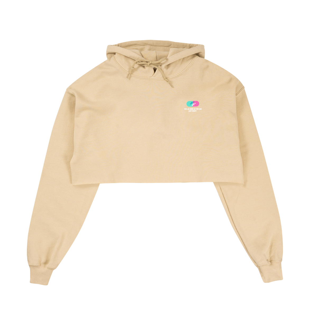 Above the best sale breast cropped hoodie