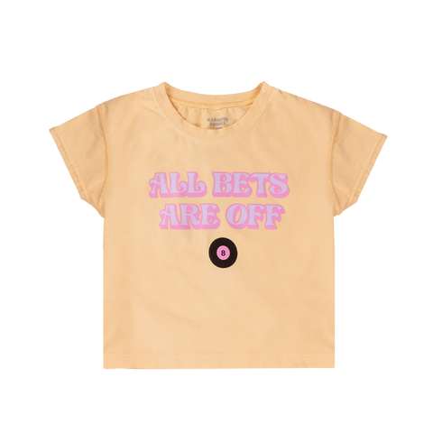 All Bets Are Off baby tee - front